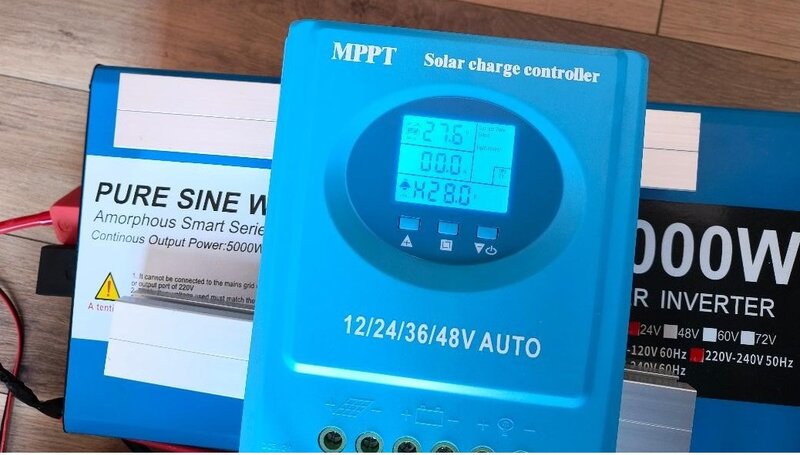 Invertor off grid 48V 6000W unda sinus pura sigilat + miniinvertor 48V